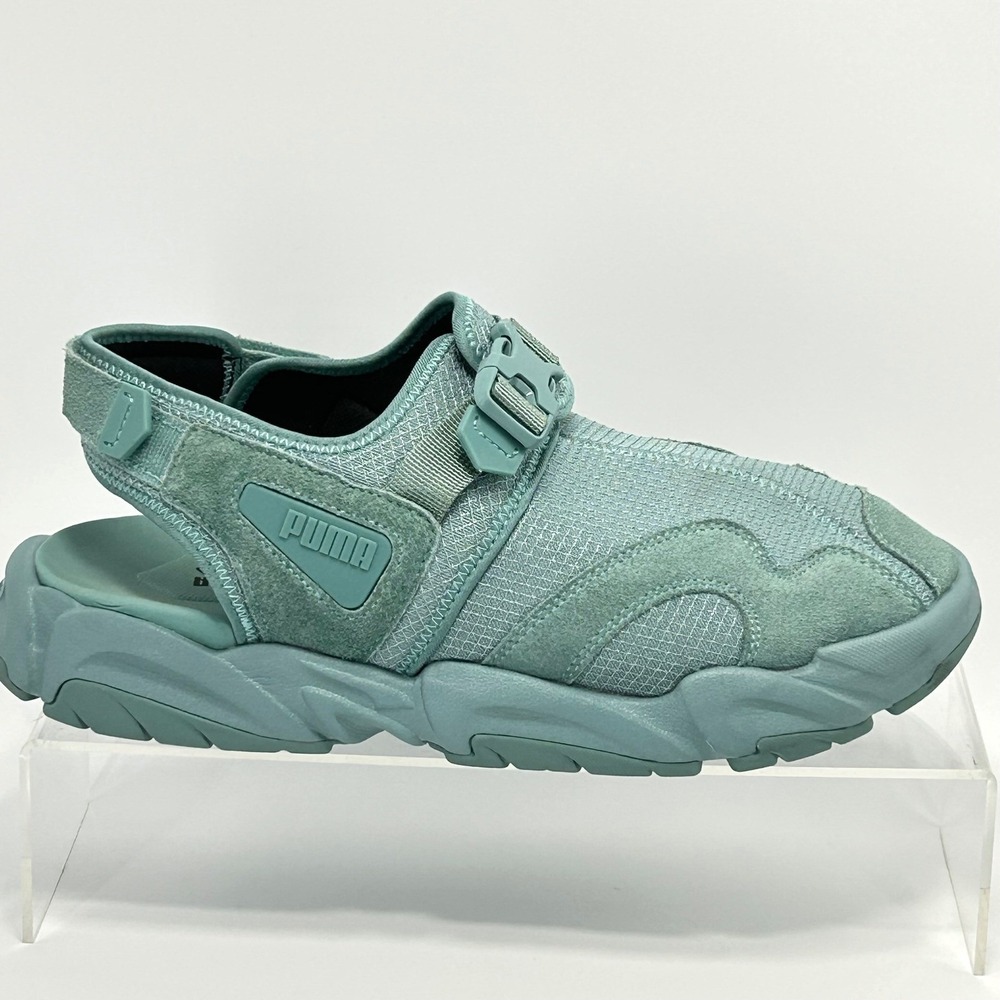 Puma Mens Size 11 TS-01 Tonal Adriatic Sandals Aqua Teal Backstrap Sneaker Shoes - Picture 1 of 13
